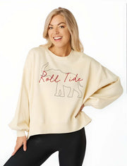 Roll Tide Balloon Sleeve Pullover