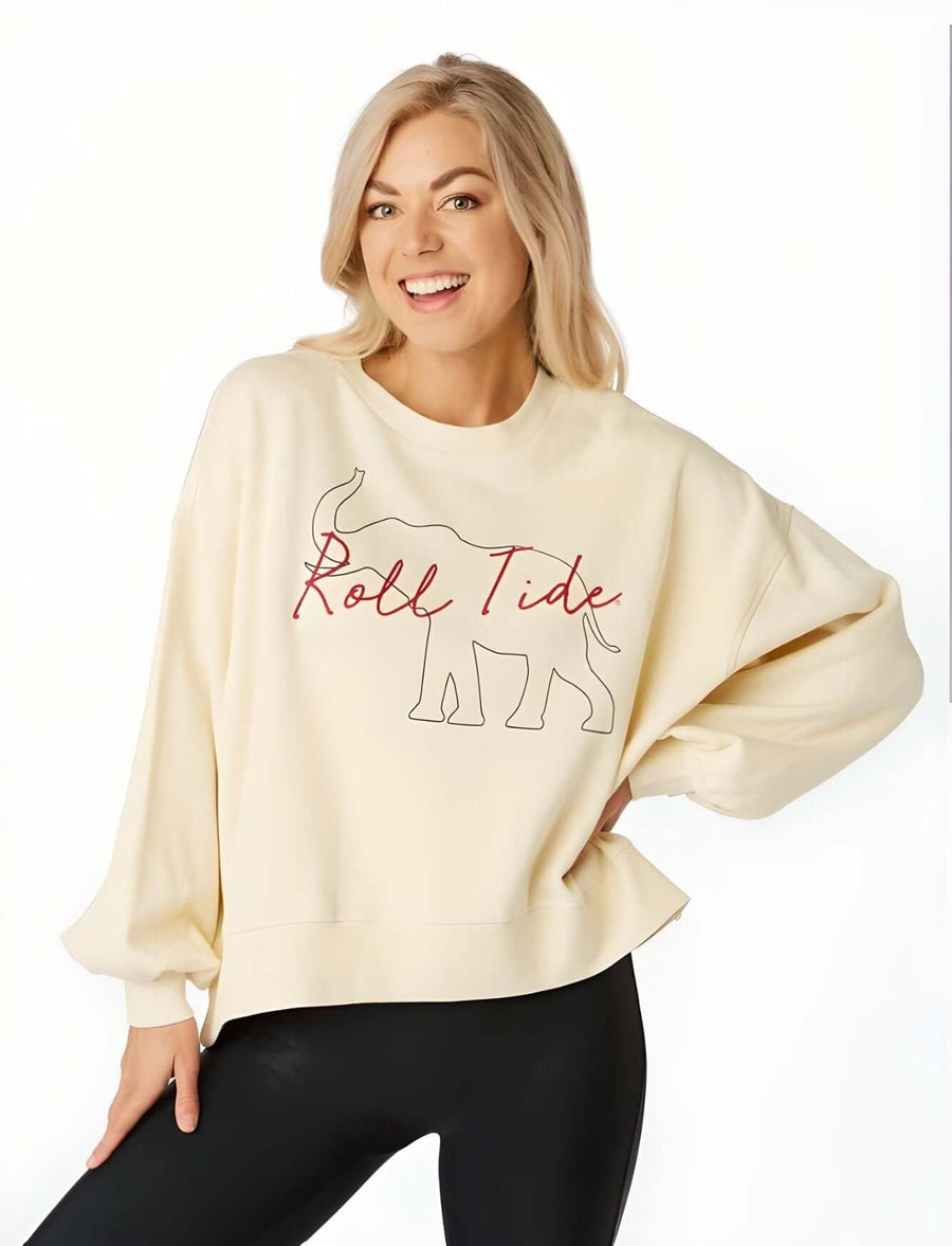 Roll Tide Balloon Sleeve Pullover