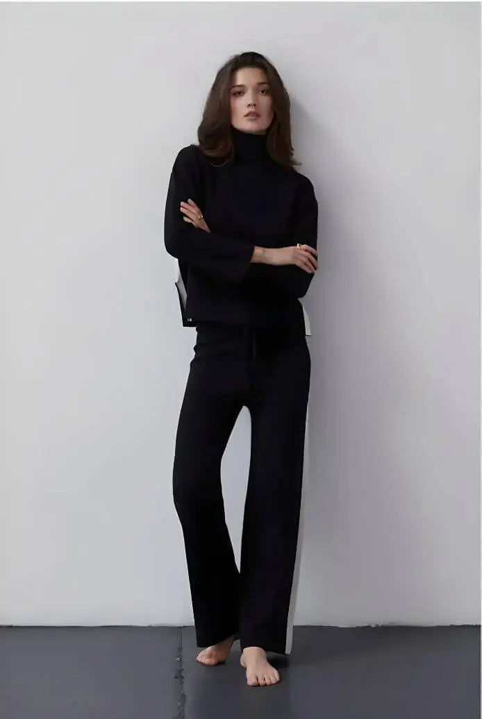 Sage Turtleneck Sweater Two Piece Set