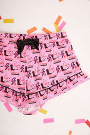 Stomping Ground Pajama Shorts - Red and Black SidelineLUX