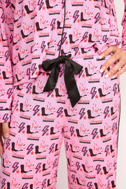 Stomping Ground Pajama Set - Red and Black SidelineLUX