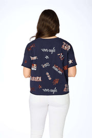 Auburn Sequin Spirit Tee