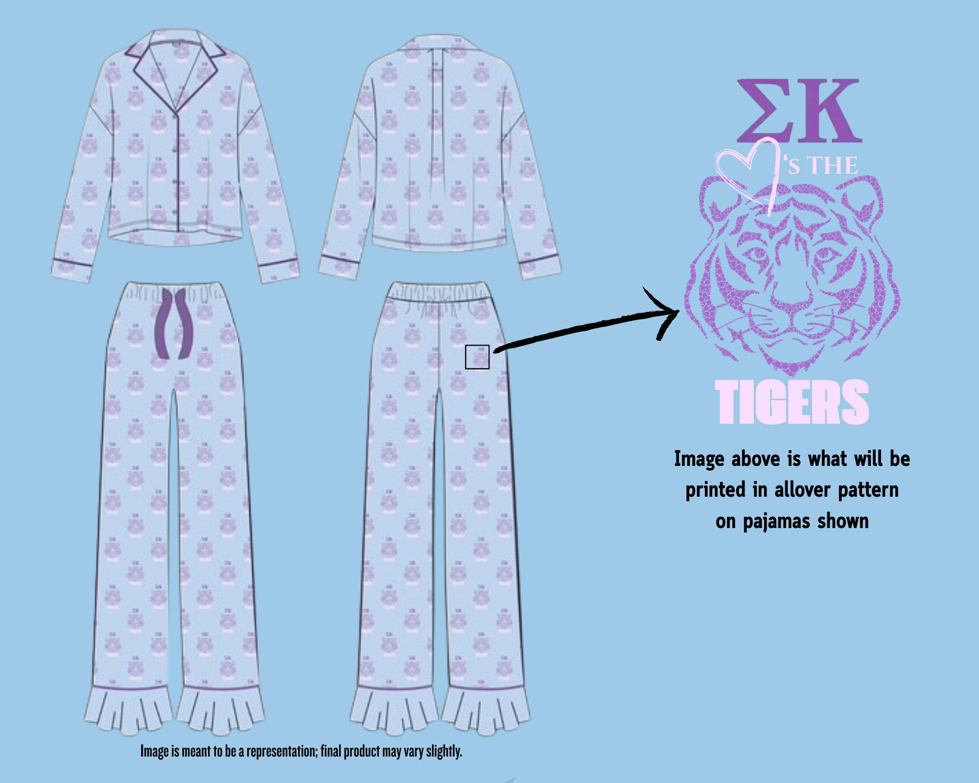 Auburn Sigma Kappa Custom Pajama - SidelineLUX