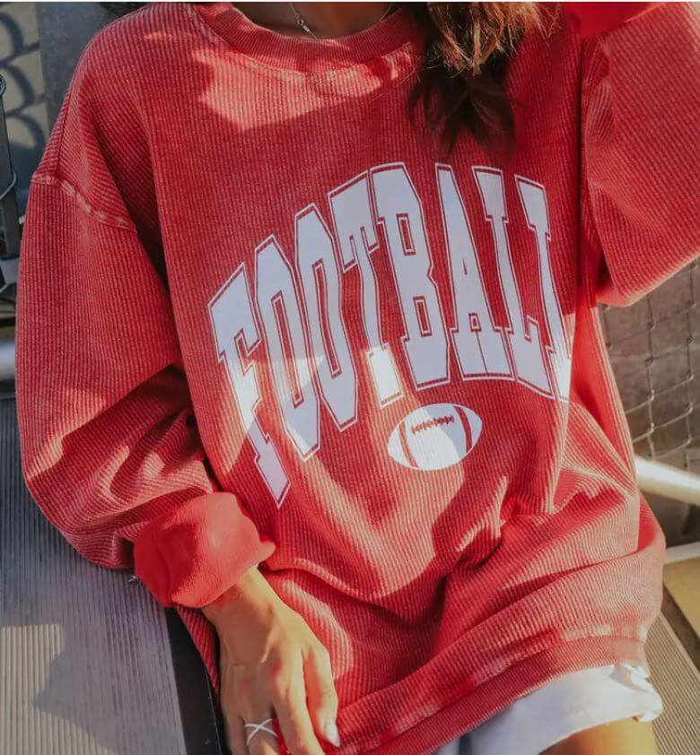 Football Corded Sweatshirt