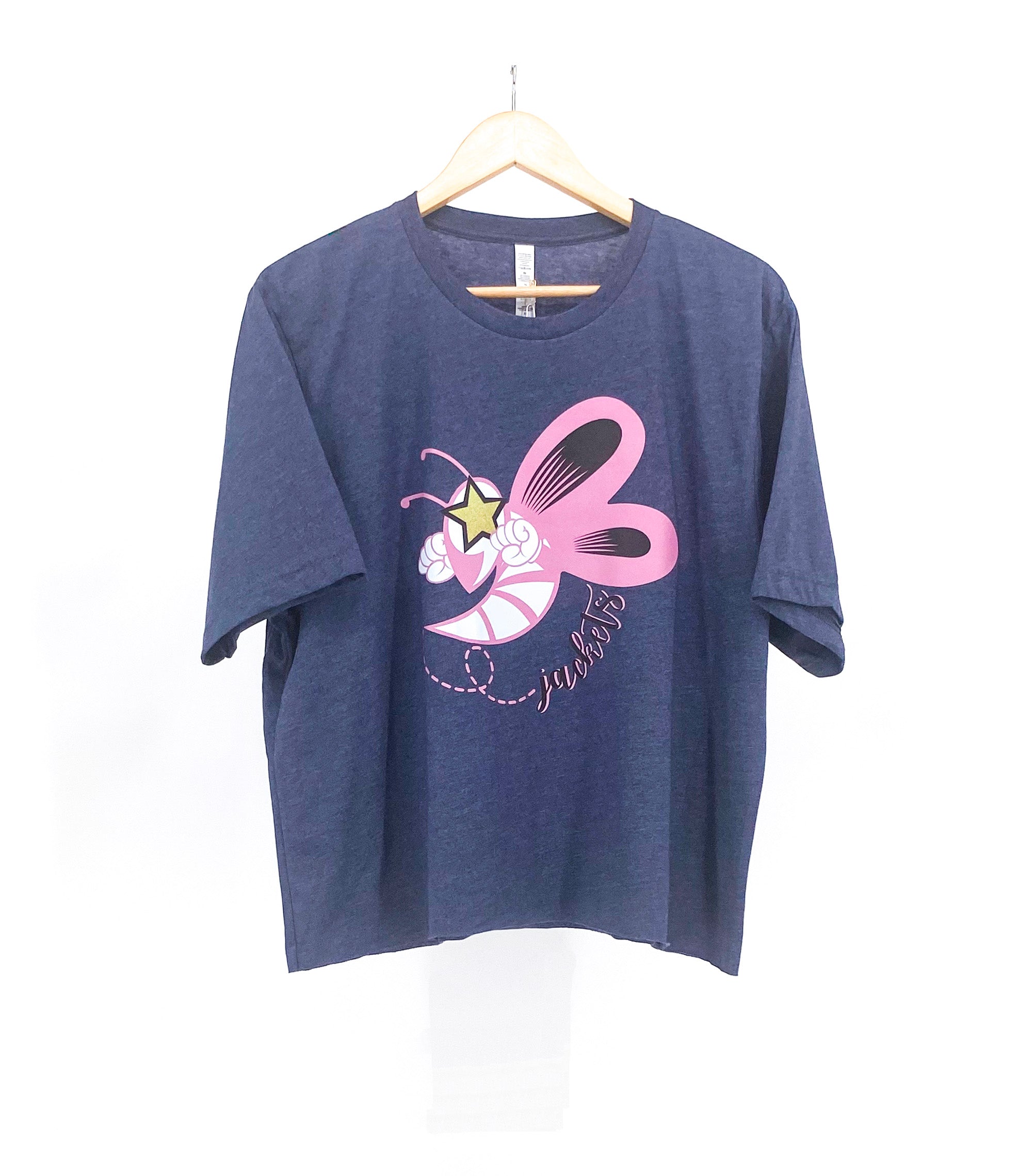 Pink Jackets Mascot Cropped Tee SidelineLUX